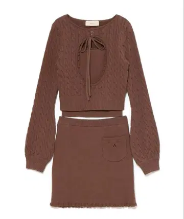 당일 발송 Emma ribbon set up 모카 브라운