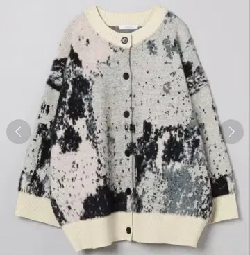 JEANASIS 12G 아트 샤기 가디건