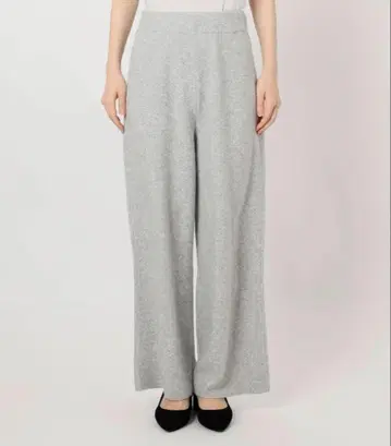 SLOBE IENA 에어리 와이드 실루엣 니트 팬츠 새상품급