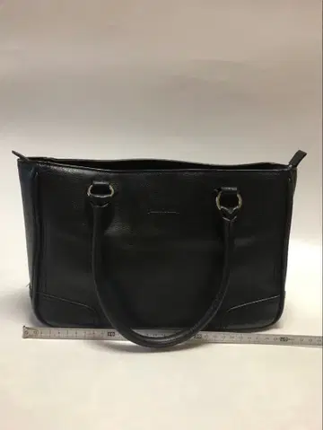 뉴요커 블랙 가죽 핸드백