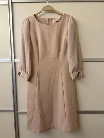 [ 스트로베리 필드 ] 원피스 7부 소매 무릎 기장 시스루