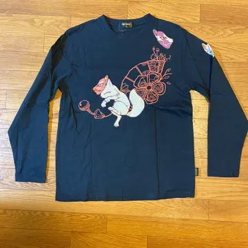 금석 여우 긴팔 셔츠