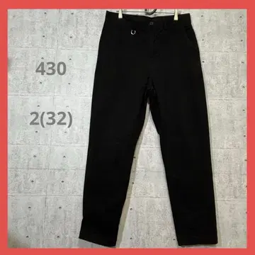 430 [ 2(32) ] 블랙 치노 팬츠 면