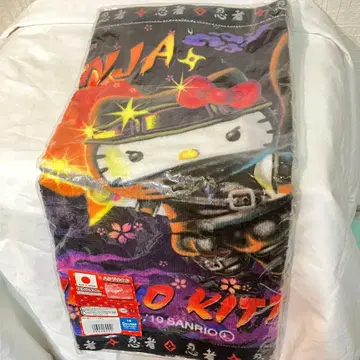 헬로키티 닌자 디자인 타월 약 35 x 80cm