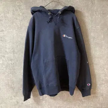 90s 00s 챔피언 맨투맨 후드티 V넥 M 사이즈 네이비