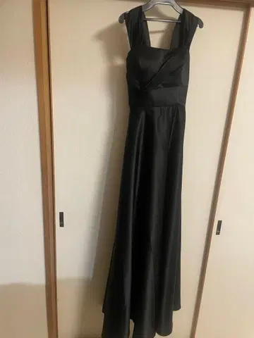 파티 드레스 포멀 드레스 롱 드레스 블랙 새틴