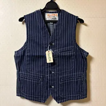 SUGARCANE 워바쉬 스트라이프 베스트 새상품 38