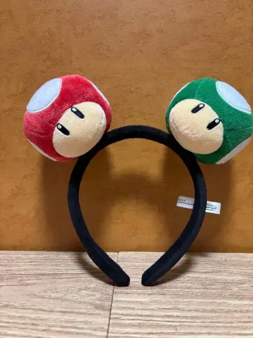마리오 버섯 디자인 머리띠