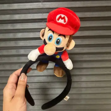 마리오 봉제 인형 머리띠