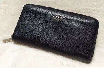 [ 새상품급 ] kate spade 블랙 가죽 장지갑
