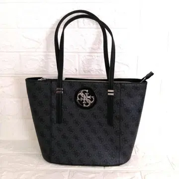 새상품 GUESS 모노그램 패턴 인조 가죽 토트백