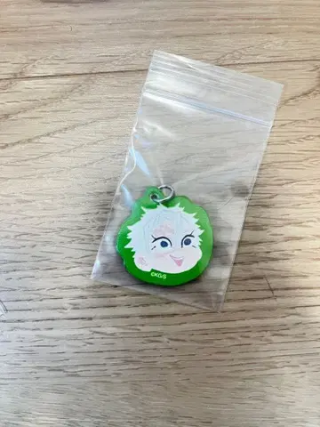 귀멸의 칼날 시나즈가와 사네미 이상한 얼굴 인조 가죽 참 키링