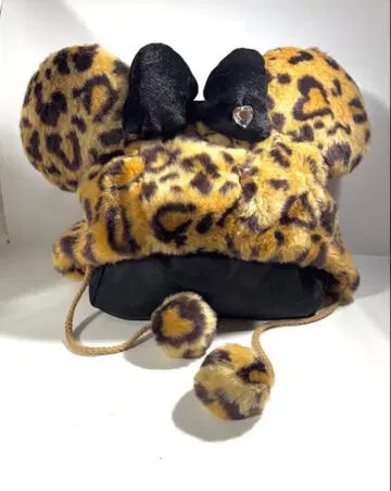 레오파드 무늬 미키 햇 팬캡 레오파드 무늬