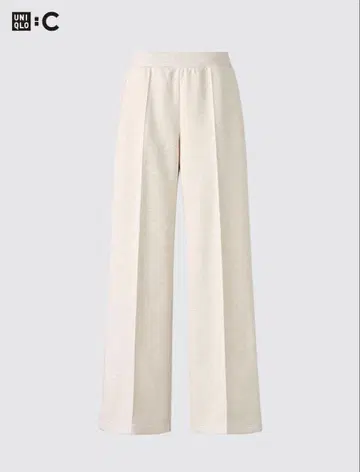 유니클로 맨투맨 스트레이트 팬츠 기장 짧음