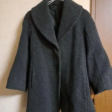 UNIQLO 울 오버사이즈 코트 다크 그레이