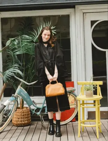 PINUE V넥 셔츠 원피스 DENIM S 사이즈