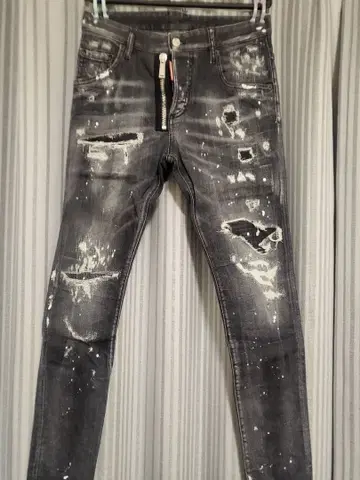 DSQUARED2 디스퀘어드 슈퍼 트윈 키 데님 블랙