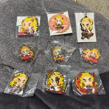 귀멸의 칼날 러버 키링 묶음 판매 렌고쿠 쿄쥬로