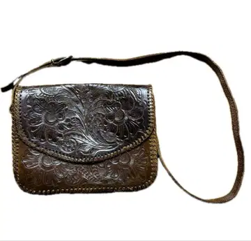 90's Vintage 아카이브 가죽 숄더백 y2k 꽃무늬