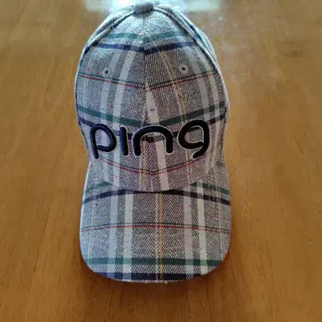 [ PING ] 골프 캡 체크 무늬 미사용에 가까움