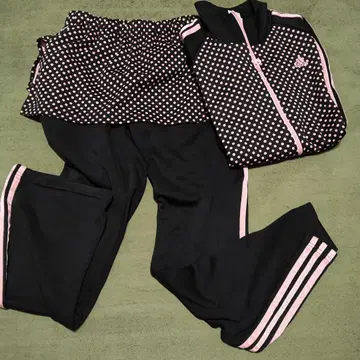 아디다스 도트 무늬 저지 세트