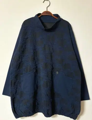 내추럴 네이비 튜닉 루즈핏 성숙 캐주얼