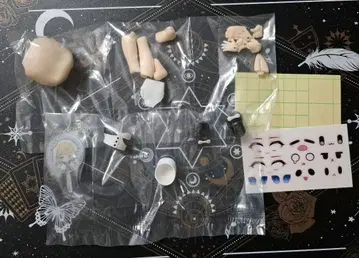 비경 순례 증정 미도색 얼굴 부품 표정 전사 씰