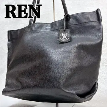 REN 렌 FUKURO 토트백 돈피 피그 레더 블랙