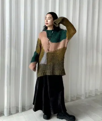 MULTICOLOR LOW GAUGE KNIT ameri vintage