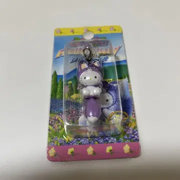 헬로키티 지퍼 마스코트 홋카이도 보라색 여우 산리오 레어