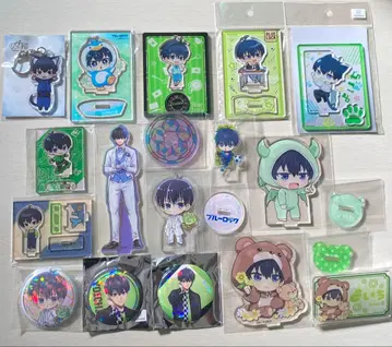 블루 록 이사기 요이치 굿즈 묶음 판매 1 아크릴 스탠드 캔뱃지 등