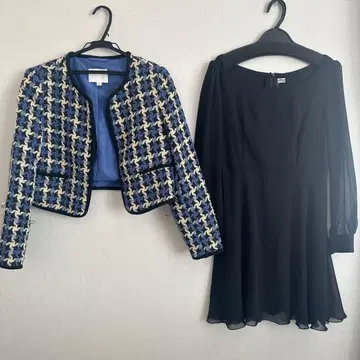 H&M 트위드 자켓과 시스루 드레스 세트