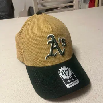 47 MVP 베이지 그린 캡 애슬레틱스