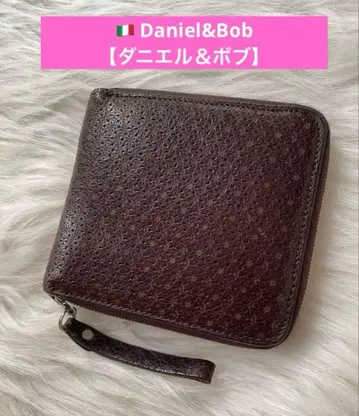 Daniel&Bob [ 다니엘&밥 ] 다크 브라운 가죽 접이식 지갑