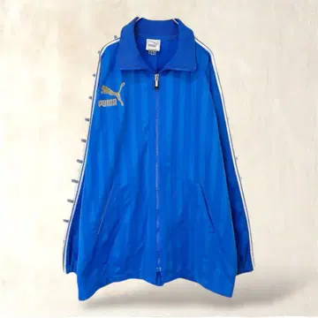 [ 단종 ] 푸마 저지 ( 상 ) 푸마 트랙 M 상당 파랑 풀 집업 푸자