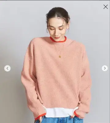 BEAUTY&YOUTH 네프 컬러 라인 크루넥 니트 풀오버