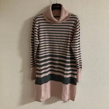 갤러리 비스콘티 보더 리본 니트 L