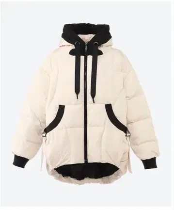 noa-ge/노아제 배색 다운 코트