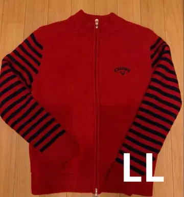 캘러웨이 긴팔 안감 부착 니트 풀 집업 블루종 따뜻한