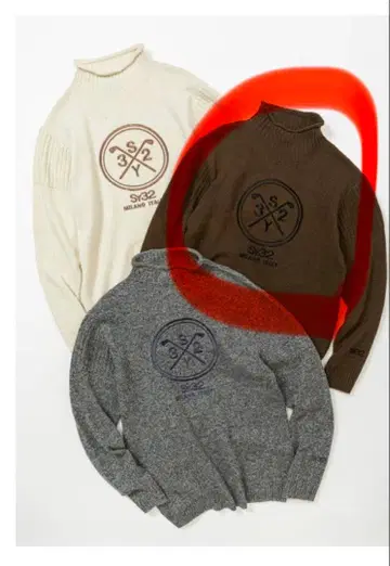 골프 터틀넥 스웨터