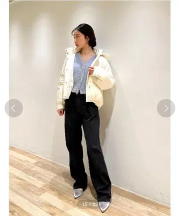 lily brown 2way 턱 와이드 데님 팬츠