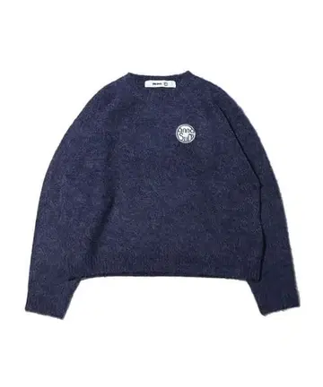 ANNA SUI NYC 서클 로고 와펜 믹스 니트