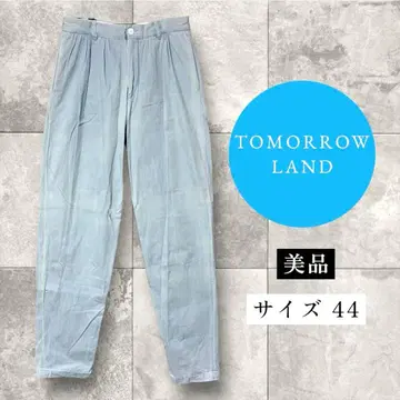 투모로우랜드 턱 팬츠 테이퍼드 스카이블루 벌룬 팬츠 남성용 44