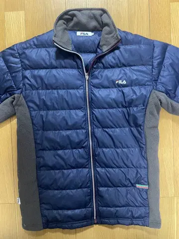 FILA 골프 충전솜 다운 자켓 남성용 L 네이비 방한 가을/겨울