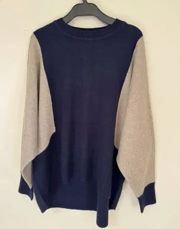 MEDOC 야마다 바이컬러 니트 상의 긴팔 새상품 미사용품 택 포함