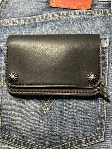 숏 트래커 지갑 언덕 염색 차심 아메카지 스터드