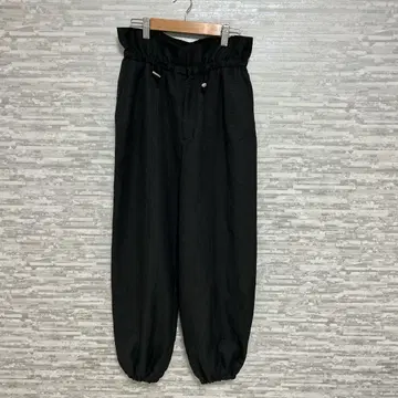 부즈루드 조거 팬츠 블랙 허리밴딩 SHORT