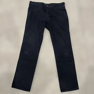 블랙 스트레이트 데님 팬츠