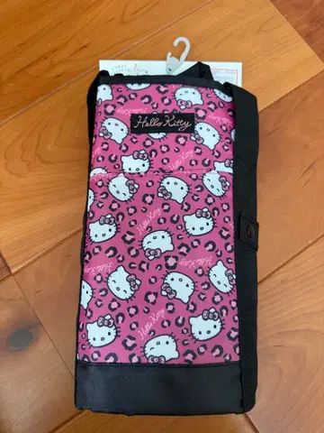 헬로키티 쇼핑백 레오파드 무늬 핑크 시마무라 아베일 산리오