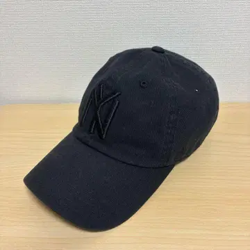 아메리칸 니들 NY 로고 자수 블랙 야구 모자